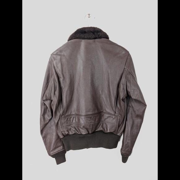 [SOLD] GIBSON & BARNES x US NAVY Men's Sz US 38R G-1 Intermediate Flight Jacket - Picture 10 of 14